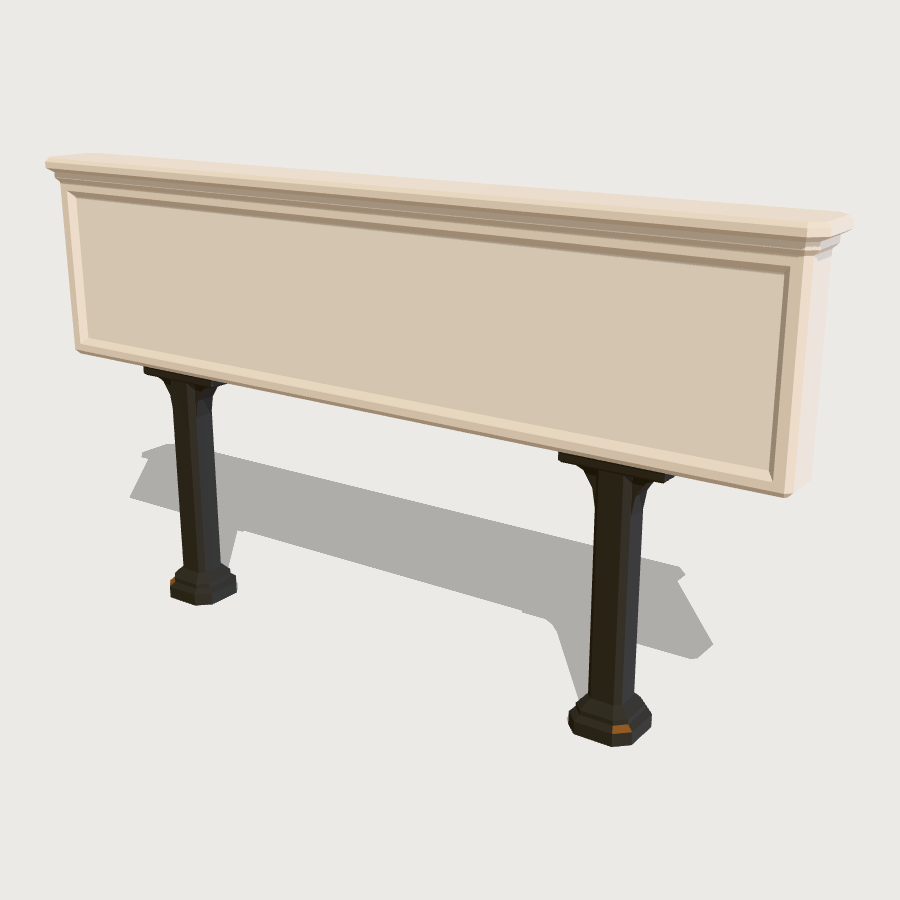 Running-In Board low-poly 3D model