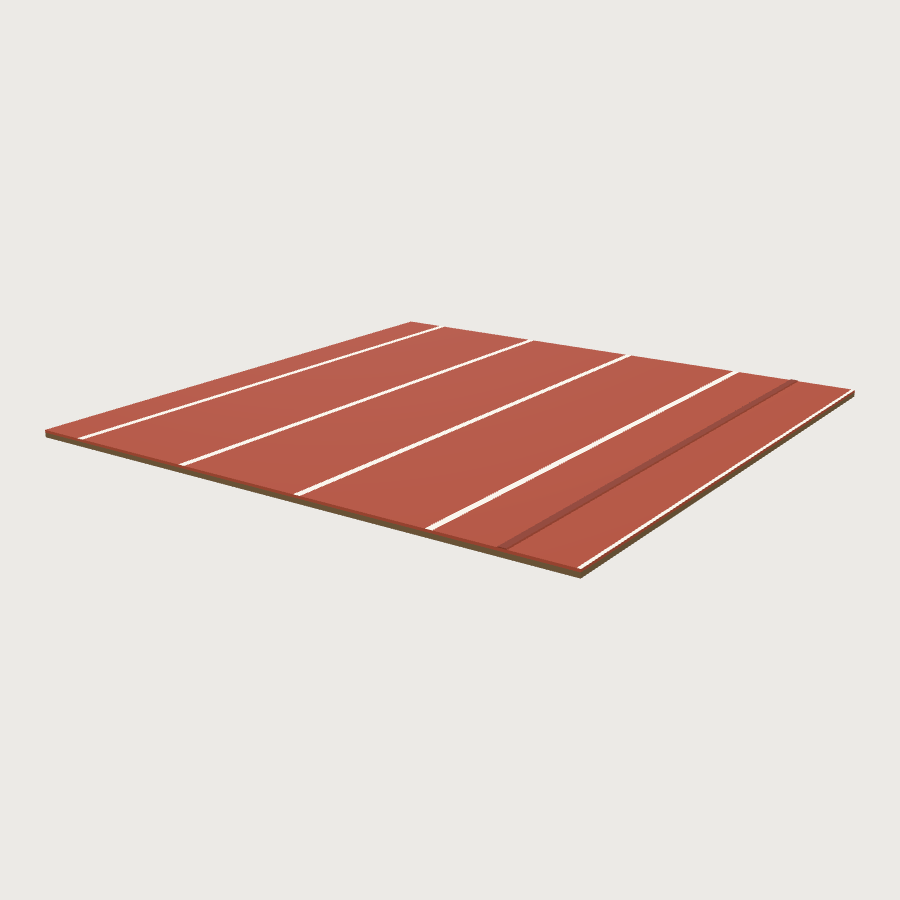 Running Track Tile low-poly 3D model
