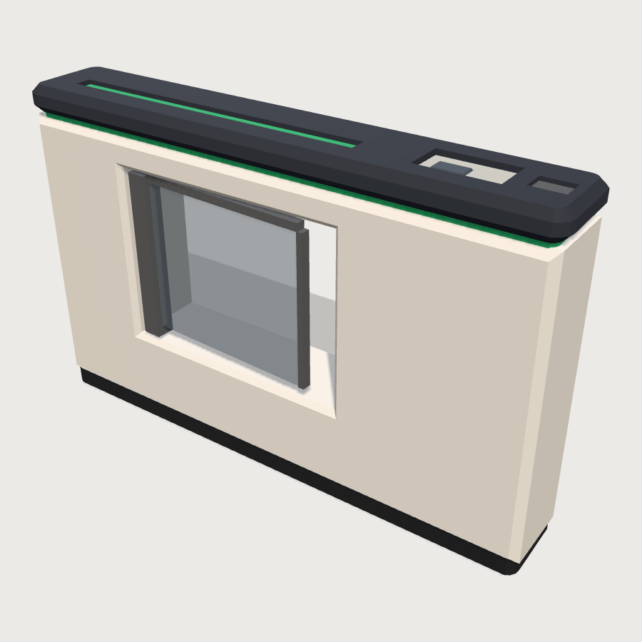 Access Control Speedgate low-poly 3D model