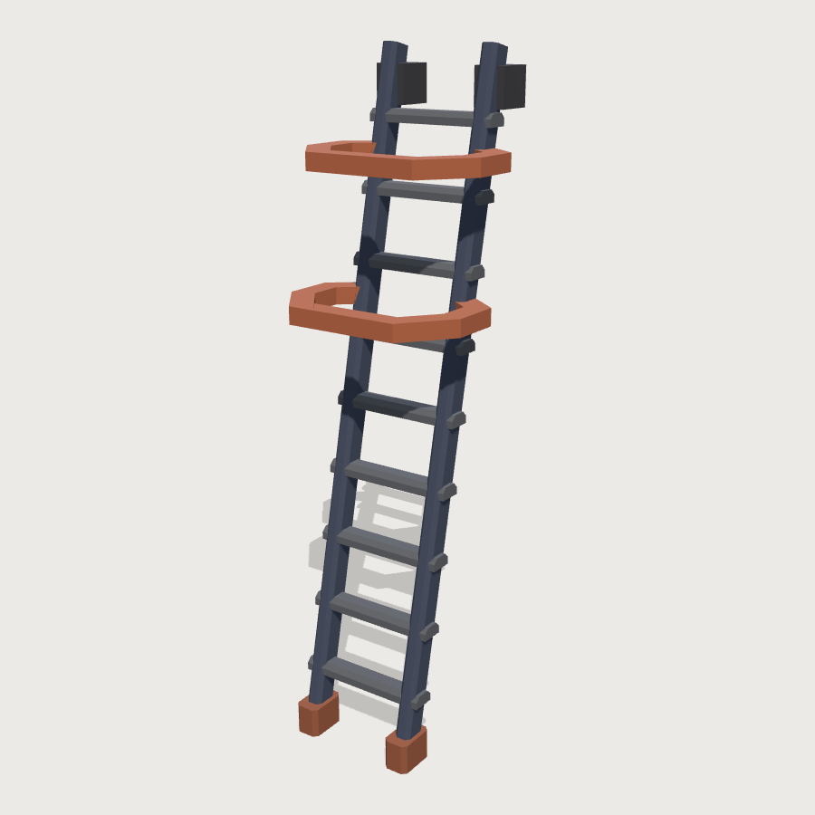 Access Ladder low-poly 3D model