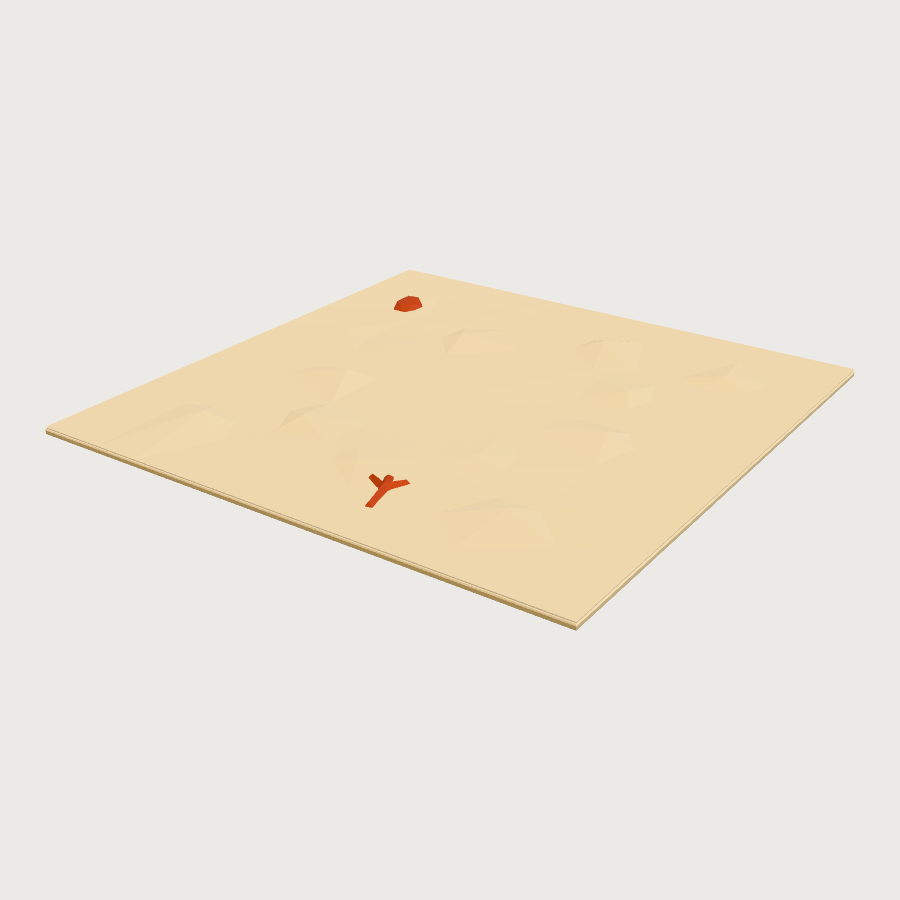Anakena Beach Tile low-poly 3D model