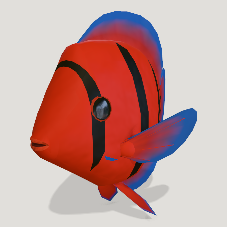 Angelfish HD 3D model