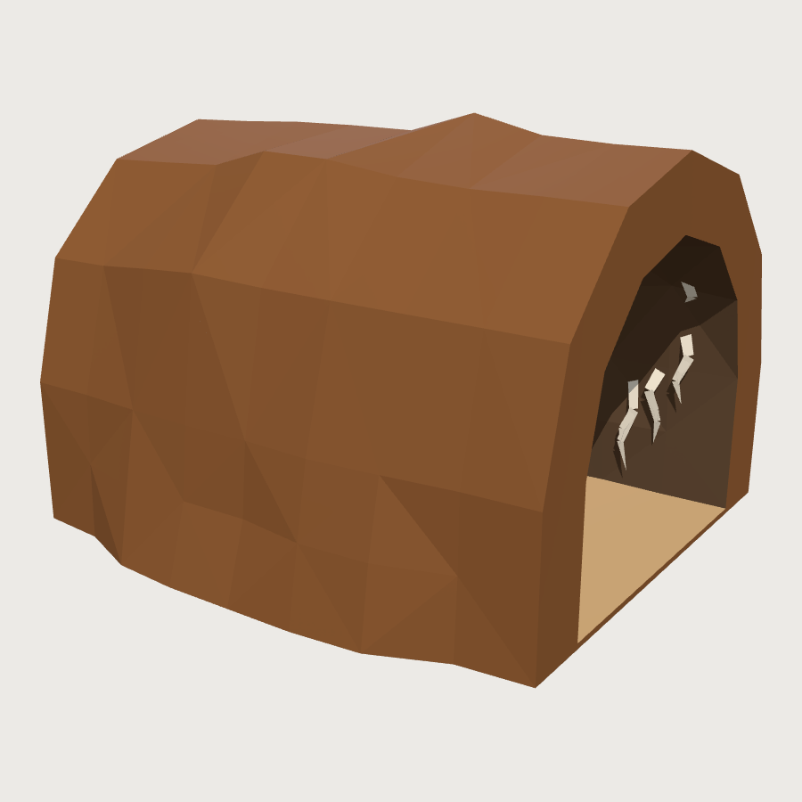 Ant Tunnel Run low-poly 3D model