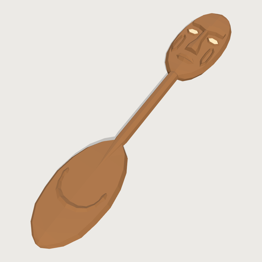Ao Dance Paddle low-poly 3D model