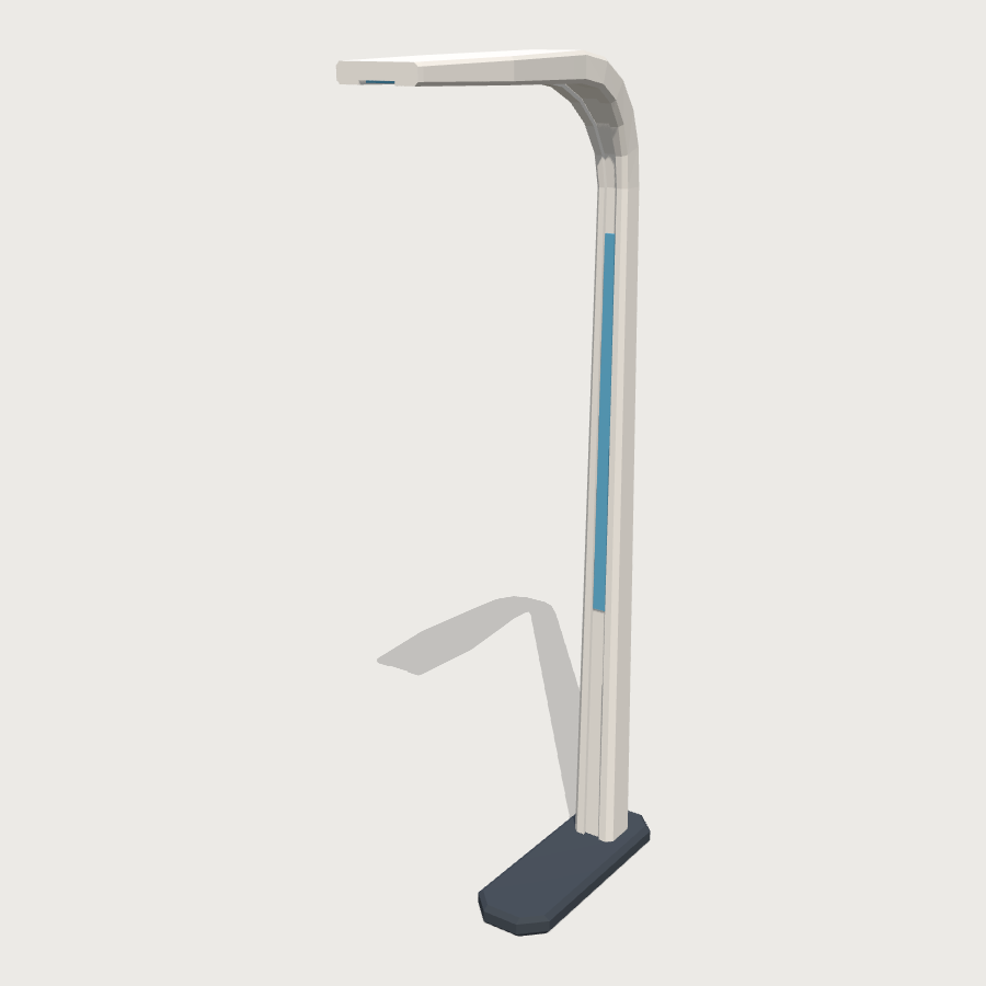 Arc Street Lamp low-poly 3D model