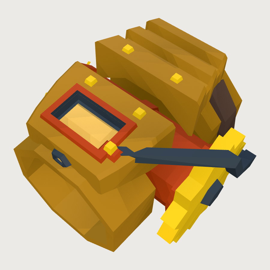 Articulated Joint Piece low-poly 3D model