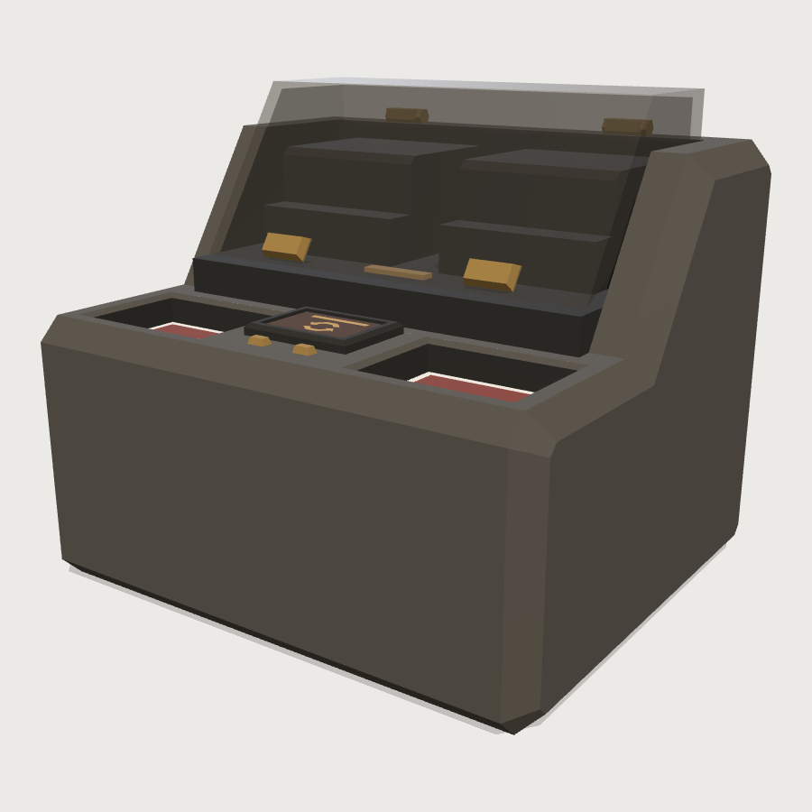 Automatic Card Shuffler low-poly 3D model
