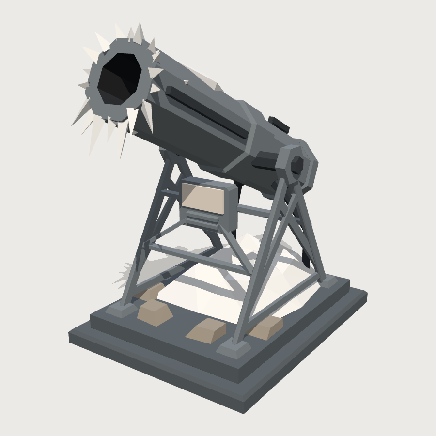 Avalanche Gas Exploder low-poly 3D model
