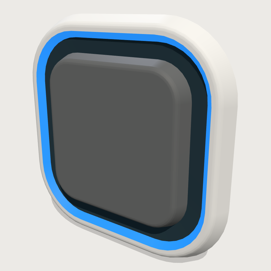 Avatar Frame low-poly 3D model