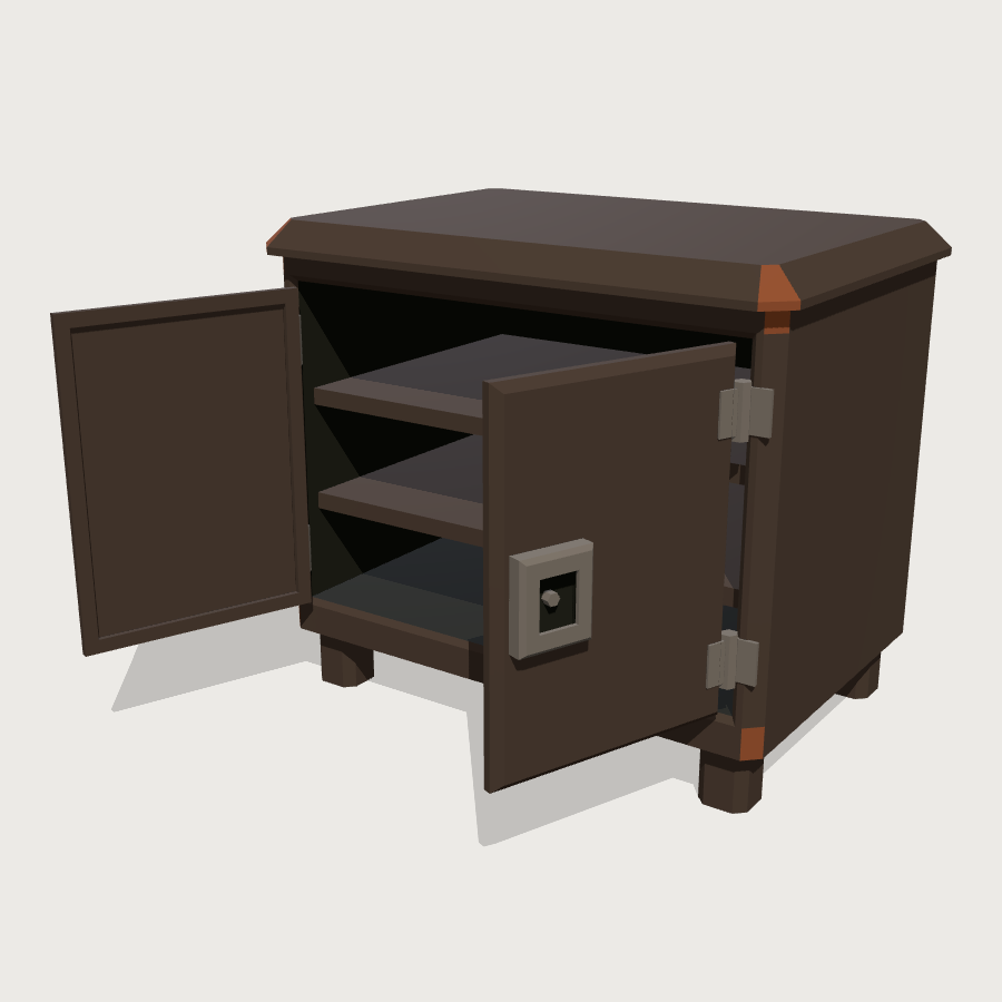 Bear-Proof Food Locker low-poly 3D model