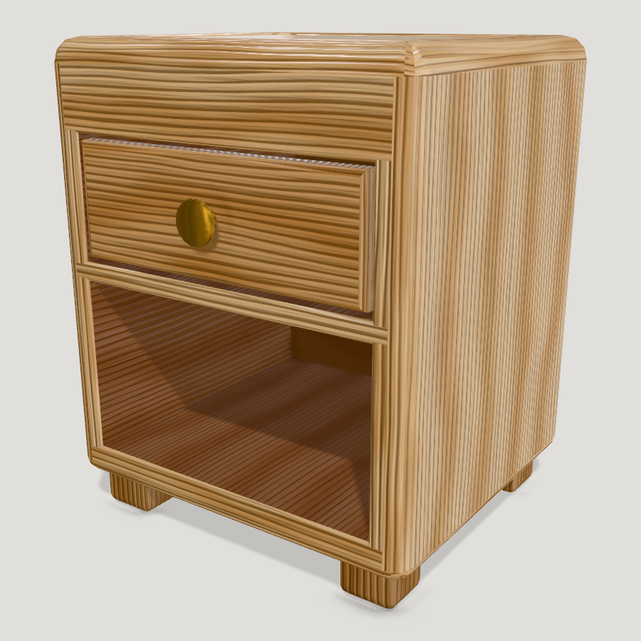 Bedside Table HD 3D model