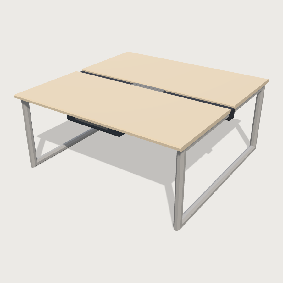 Bench Desk Module low-poly 3D model