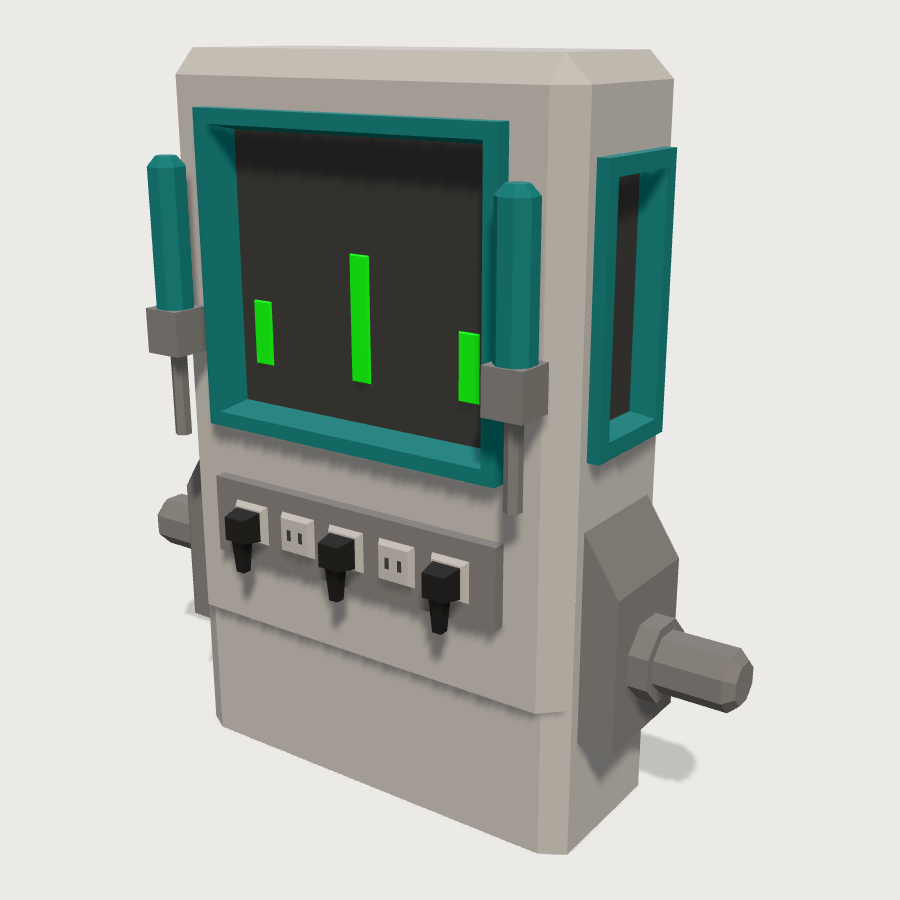 Bench Service (Dry) low-poly 3D model