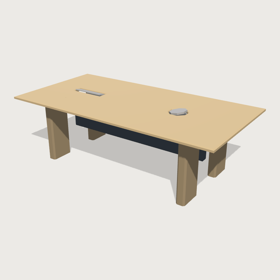 Boardroom Table low-poly 3D model