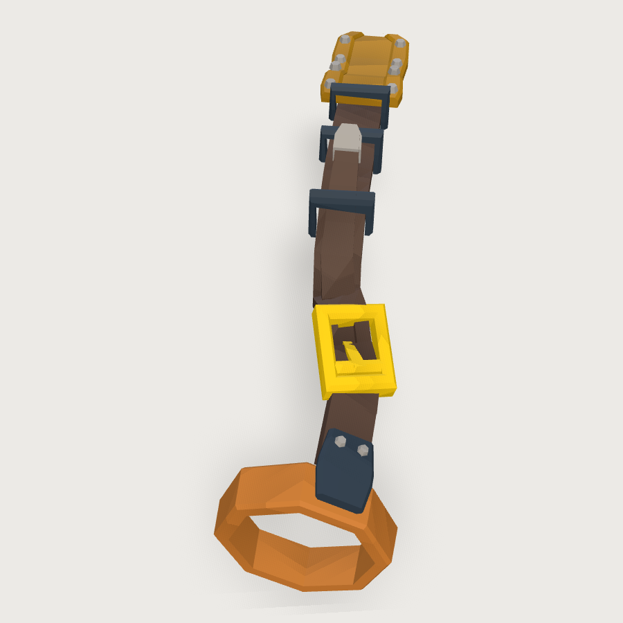 Buckle Tendon low-poly 3D model