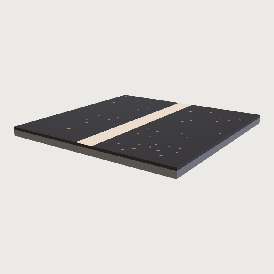 Car Park Tile low-poly 3D model