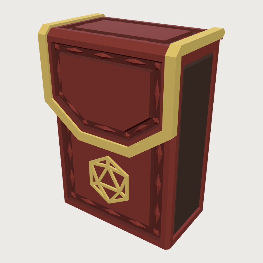 Card Deck Box low-poly 3D model