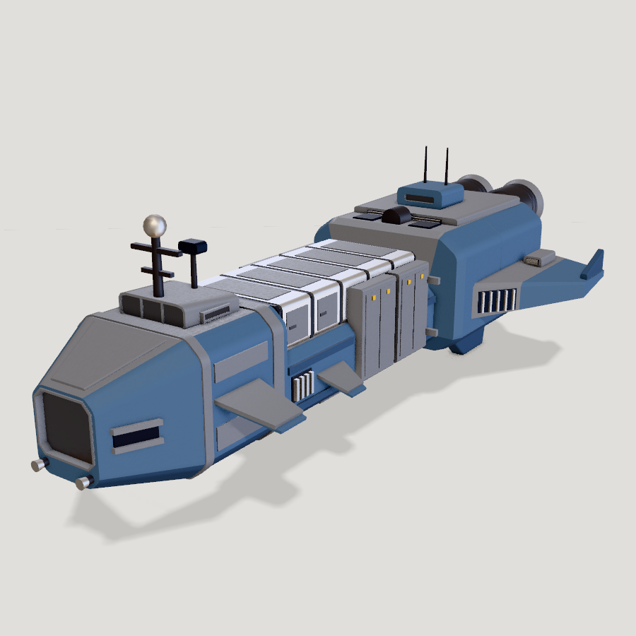 Cargo Freighter HD 3D model