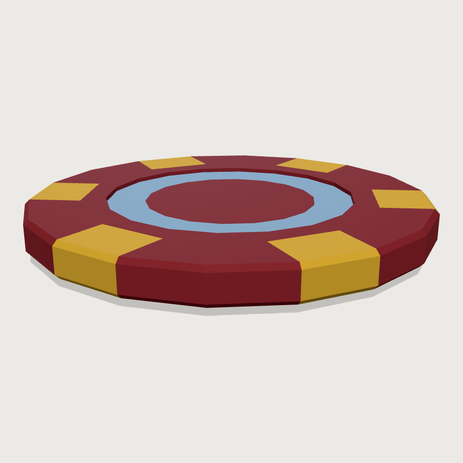 Casino Chip low-poly 3D model