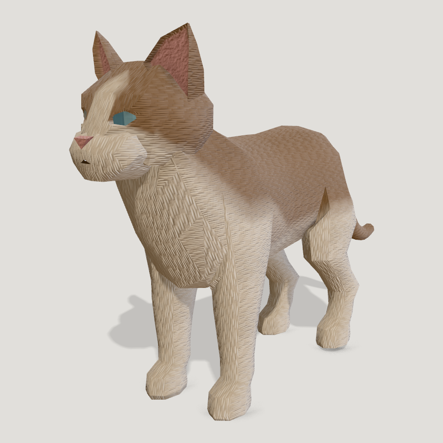 Cat HD 3D model