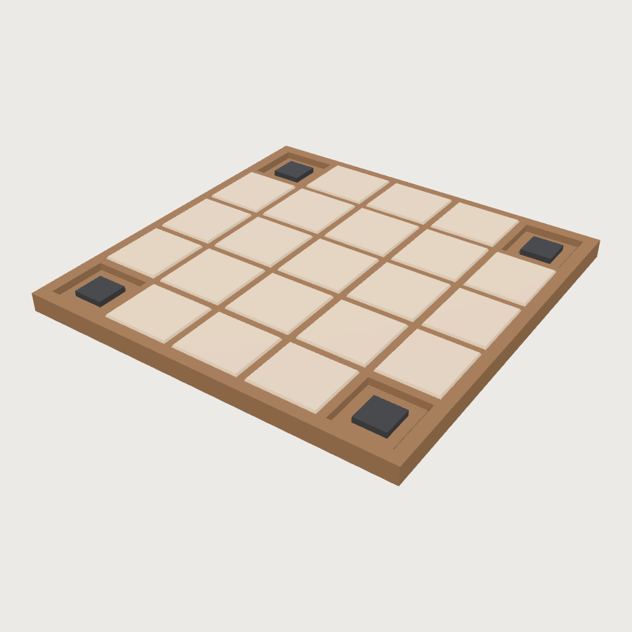 Ceiling Bay (Blank) low-poly 3D model
