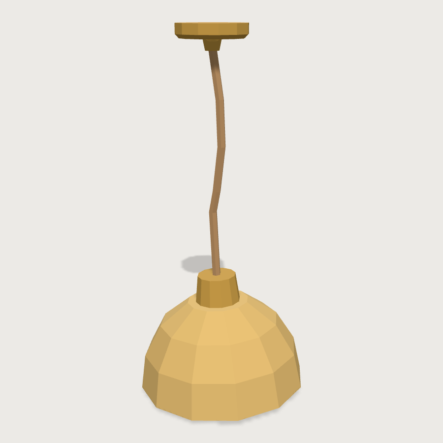 Ceiling Pendant low-poly 3D model