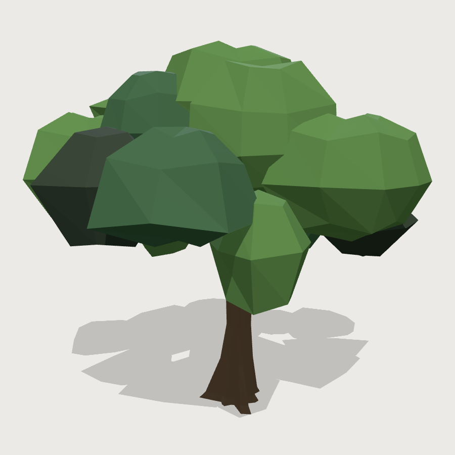 Cherry Tree low-poly 3D model
