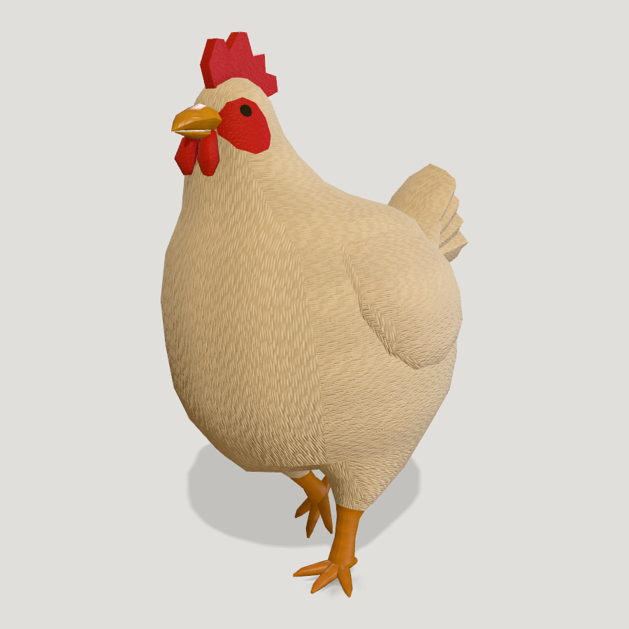 Chicken HD 3D model