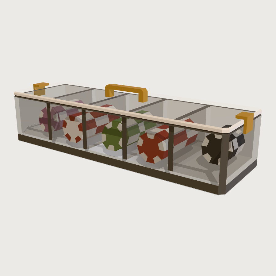 Chip Carrier Rack low-poly 3D model