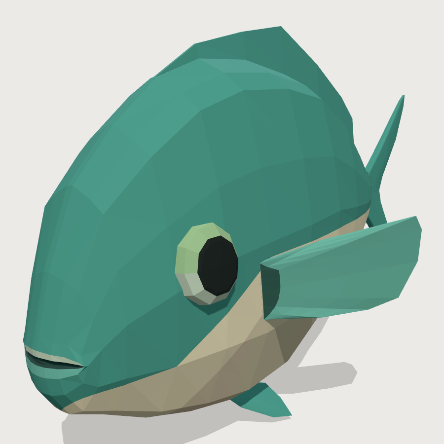 Chromis low-poly 3D model