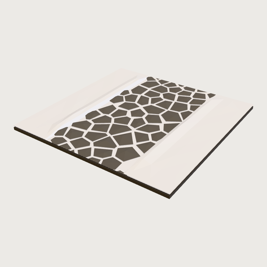 Cleared Stone Path Tile low-poly 3D model