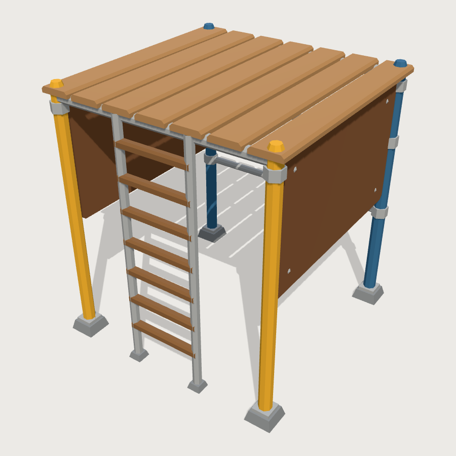 Climbing Frame low-poly 3D model