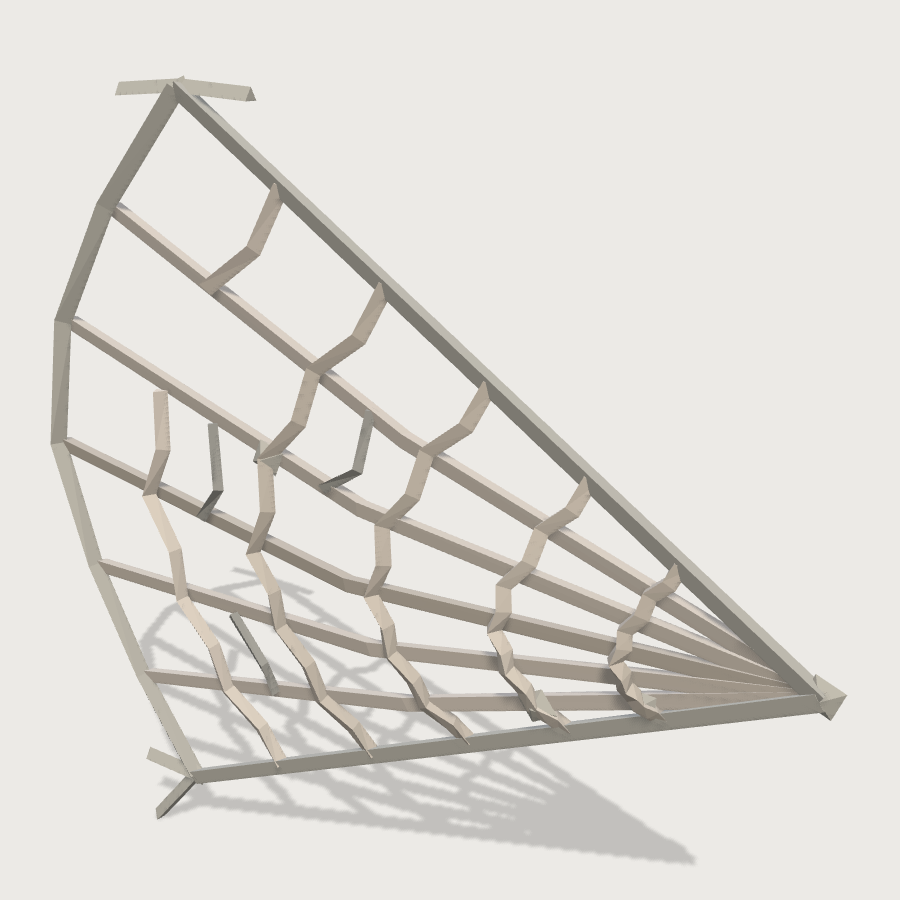 Cobweb Drape low-poly 3D model