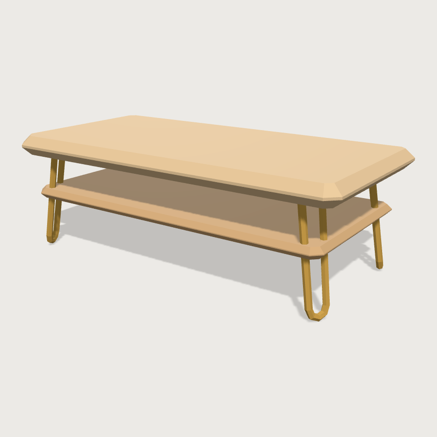 Coffee Table low-poly 3D model