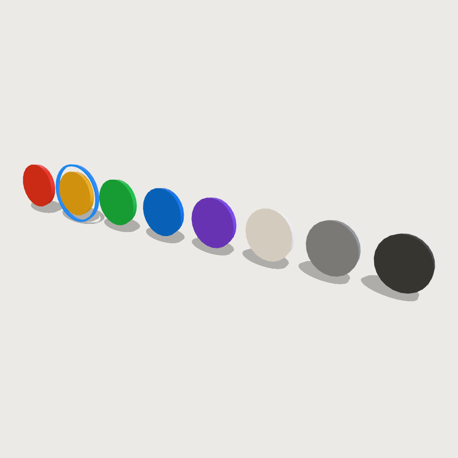 Colour Swatch Picker low-poly 3D model