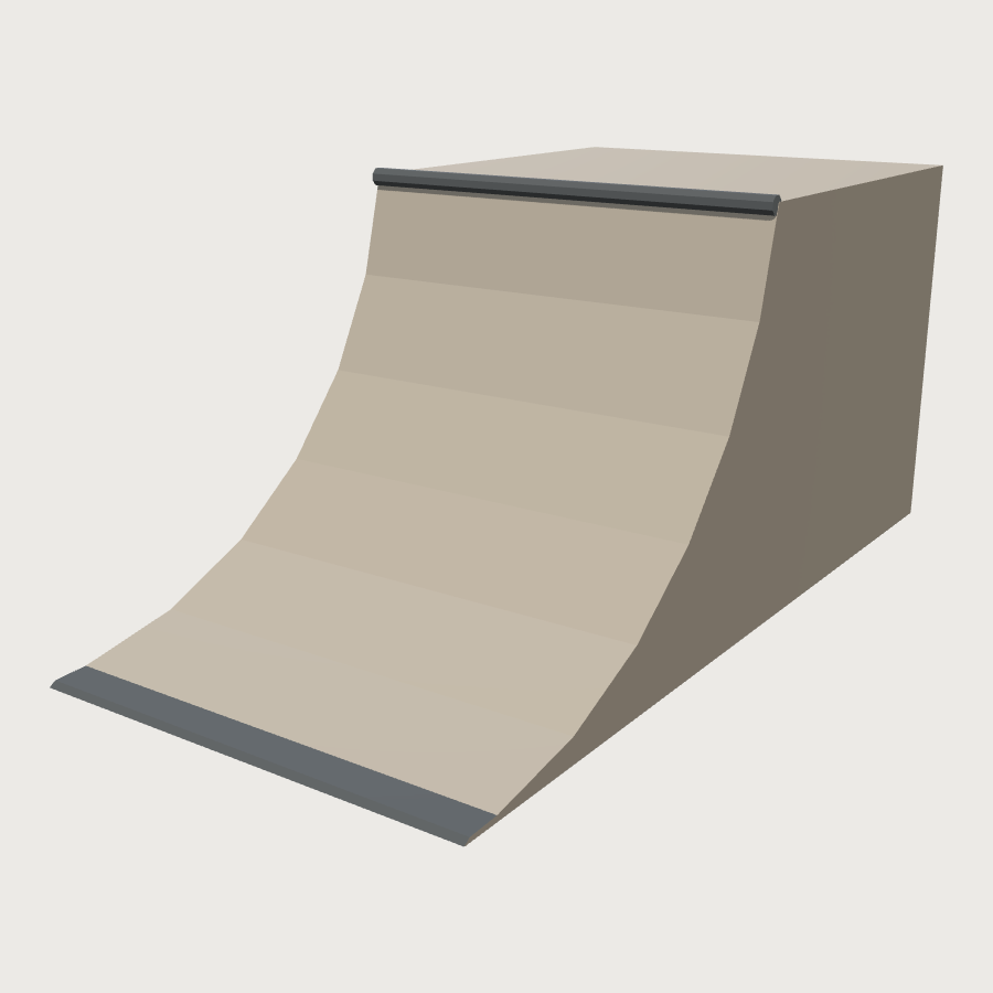 Concrete Transition Module low-poly 3D model