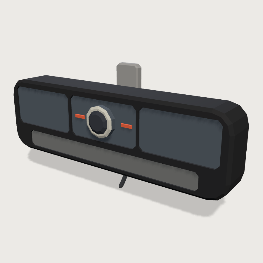 Conference Camera Bar low-poly 3D model