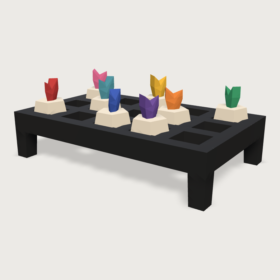 Coral Frag Rack low-poly 3D model