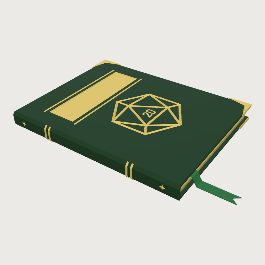 Core Rulebook low-poly 3D model
