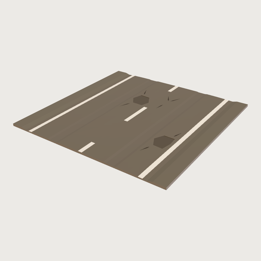 Country Lane Tile low-poly 3D model