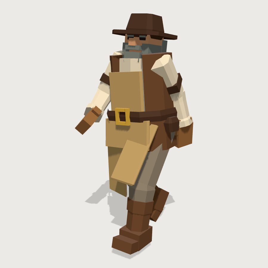 Cove Trader low-poly 3D model
