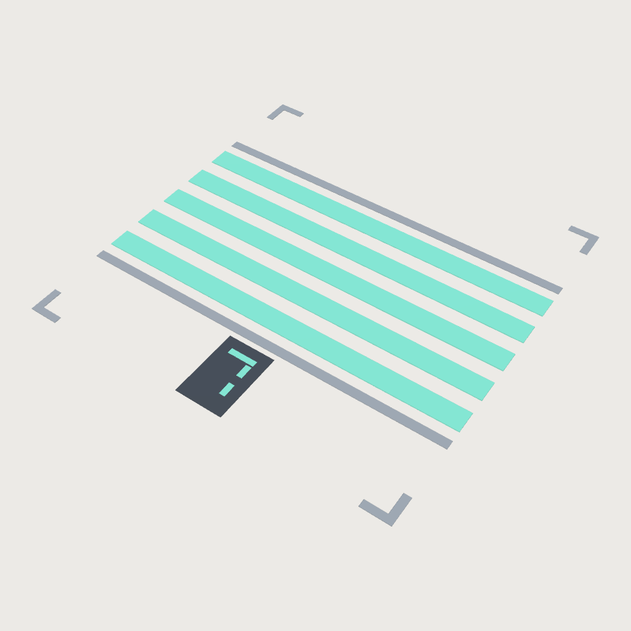 Crossing And Pad Decal low-poly 3D model