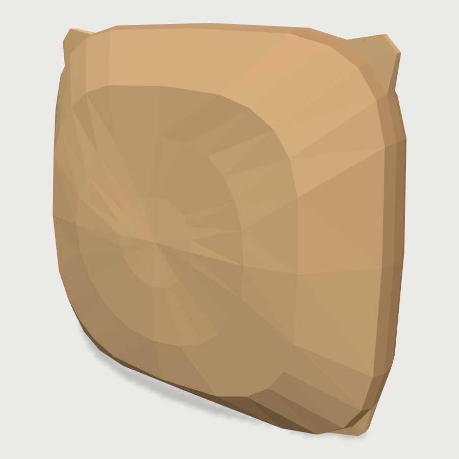 Cushion low-poly 3D model