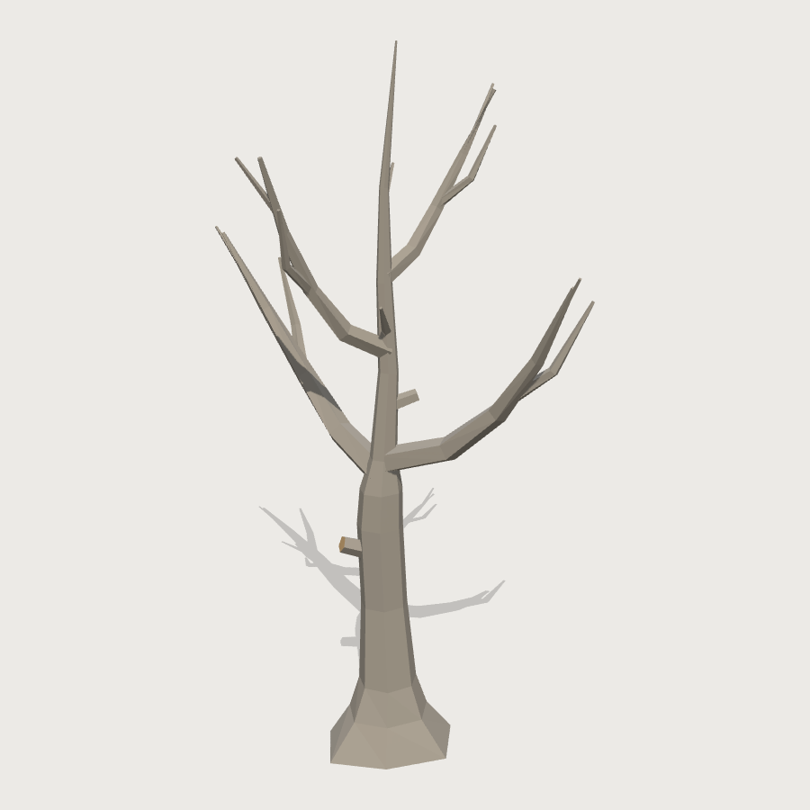 Dead Tree low-poly 3D model