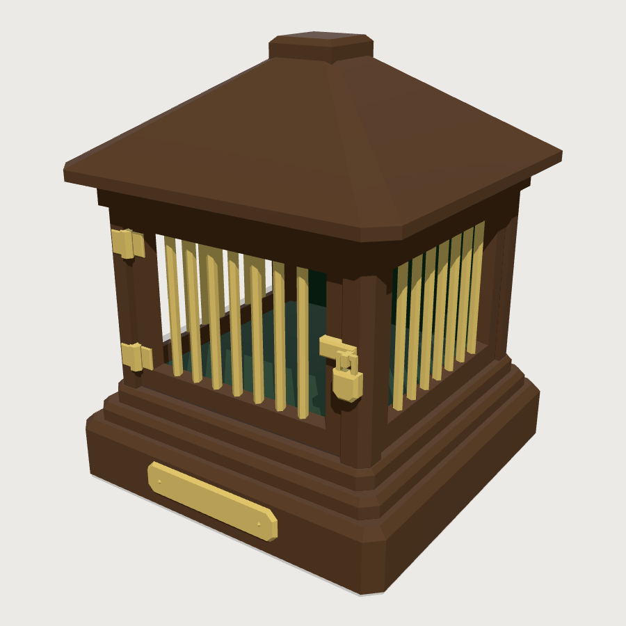 Dice Jail low-poly 3D model