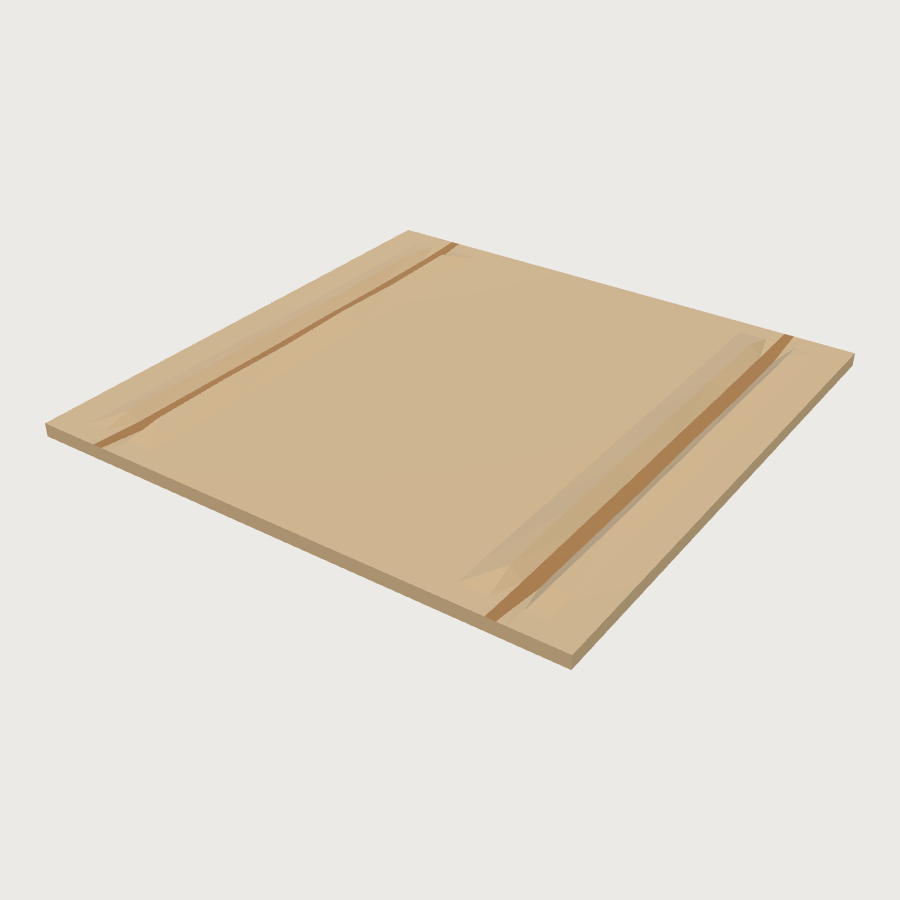 Dirt Street Tile low-poly 3D model