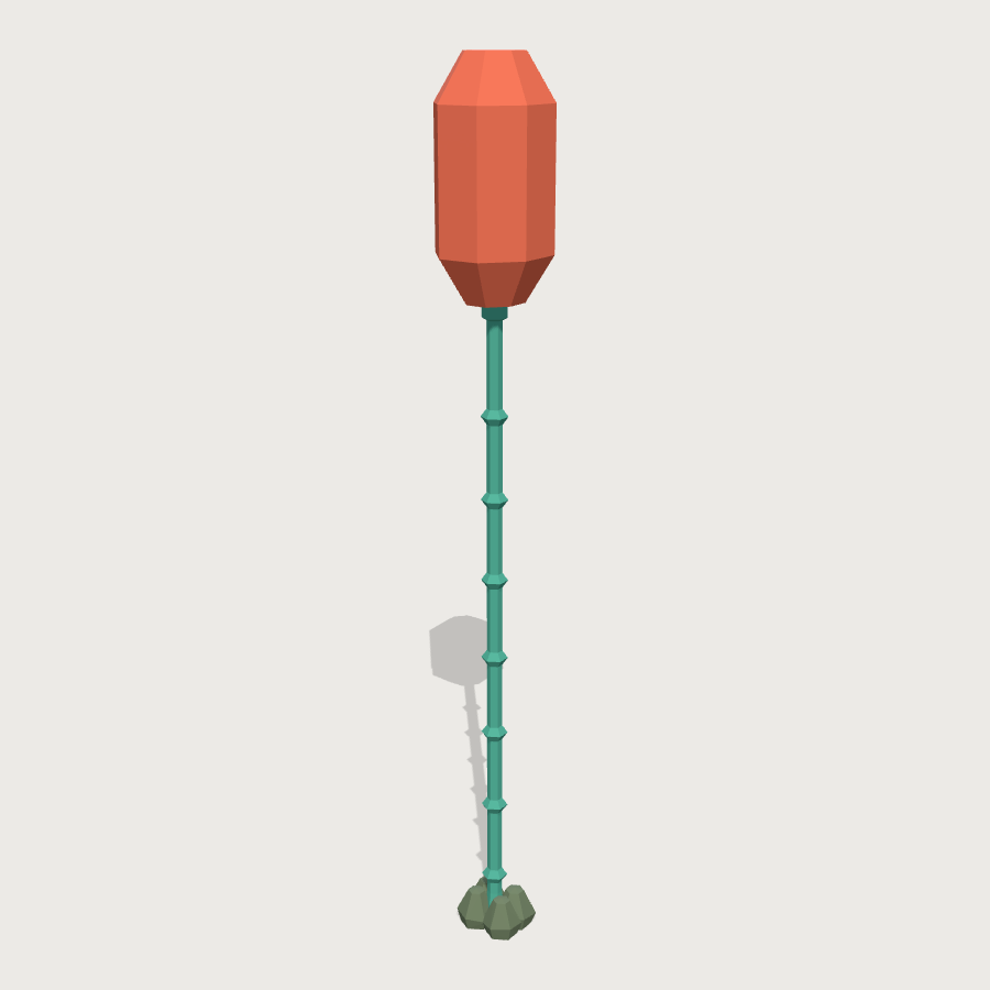 Dive Marker Buoy low-poly 3D model