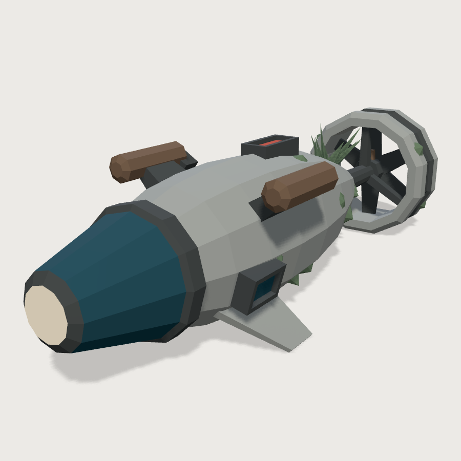 Diver Propulsion Vehicle low-poly 3D model