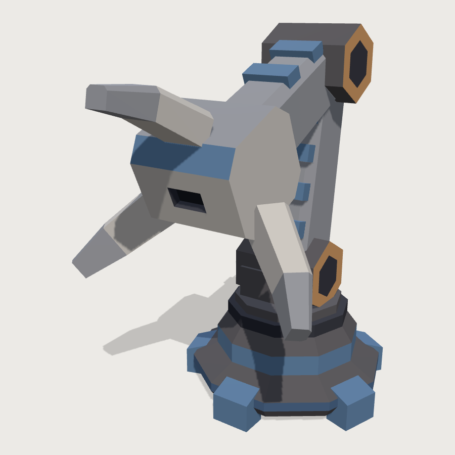 Docking Clamp low-poly 3D model