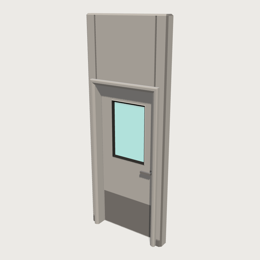 Door Set low-poly 3D model